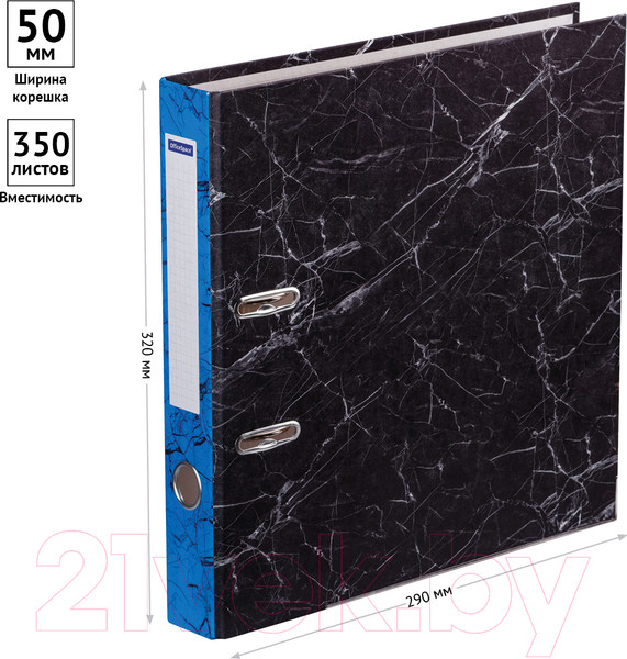 Изображение товара Папка-регистратор OfficeSpace 274408 (черный/синий)