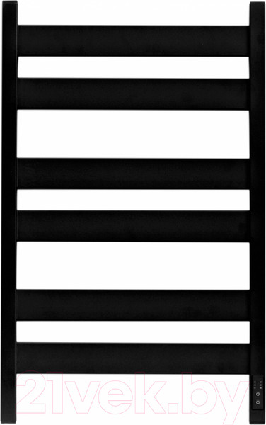 Изображение товара Полотенцесушитель электрический GRANULA Альфа Квадро 50x80 (терморегулятор, черный матовый)