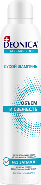Изображение товара Сухой шампунь для волос Deonica Объем и свежесть (250мл)