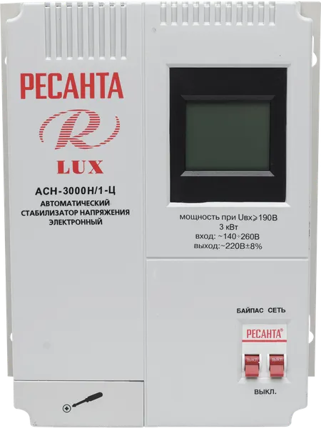 Изображение товара Стабилизатор напряжения Ресанта Lux АСН-3000Н/1-Ц