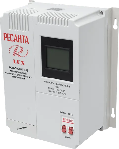 Изображение товара Стабилизатор напряжения Ресанта Lux АСН-3000Н/1-Ц