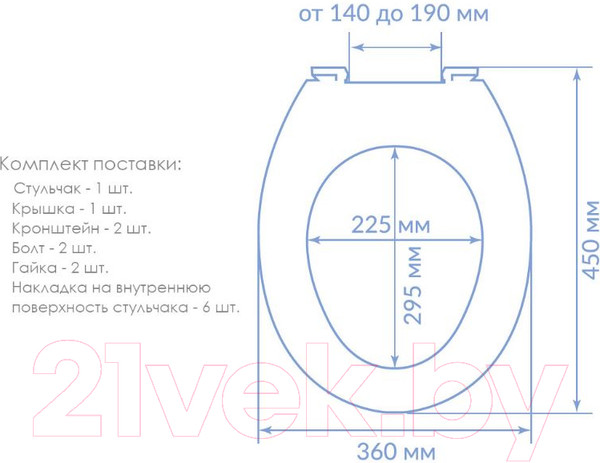 Изображение товара Сиденье для унитаза Violet Мозаика / 111096