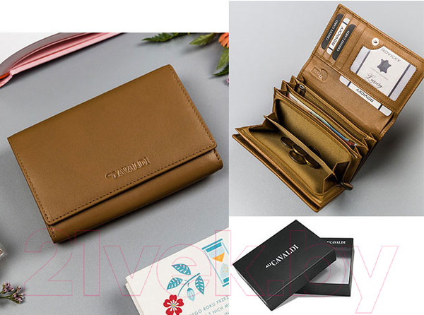 Изображение товара Портмоне Cedar 4U Cavaldi / 57006-SPN-8348 (золото)