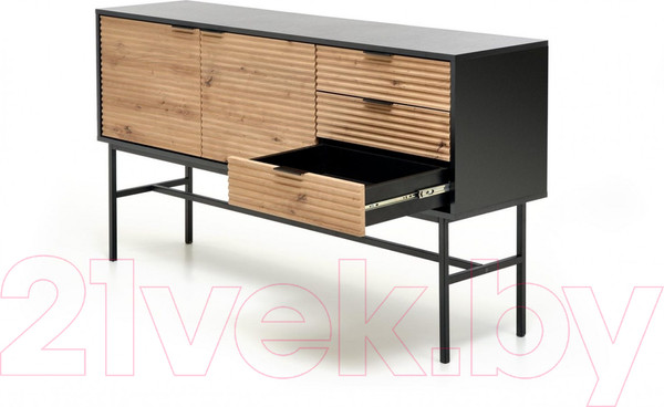 Изображение товара Тумба Halmar Murano КМ-1 (дуб артизан/черный)