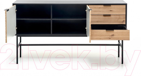 Изображение товара Тумба Halmar Murano КМ-1 (дуб артизан/черный)