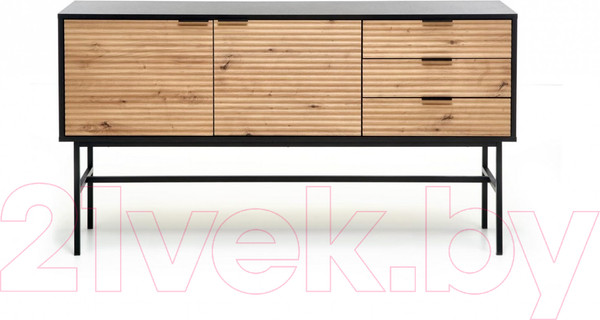 Изображение товара Тумба Halmar Murano КМ-1 (дуб артизан/черный)