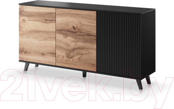 Изображение товара Тумба Halmar Random КМ-1 (дуб вотан/черный)