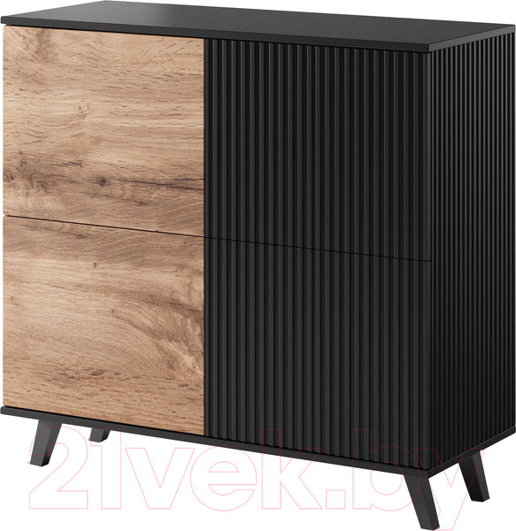 Изображение товара Тумба Halmar Random КМ-2 (дуб вотан/черный)