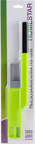 Изображение товара Пьезоэлектрическая газовая зажигалка HomeStar HS-1205 / 102767 (зеленый)