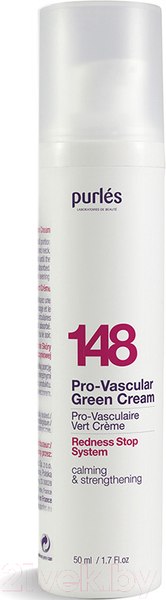 Изображение товара Крем для лица Purles Зеленый для кожи с куперозом №148 (50мл)