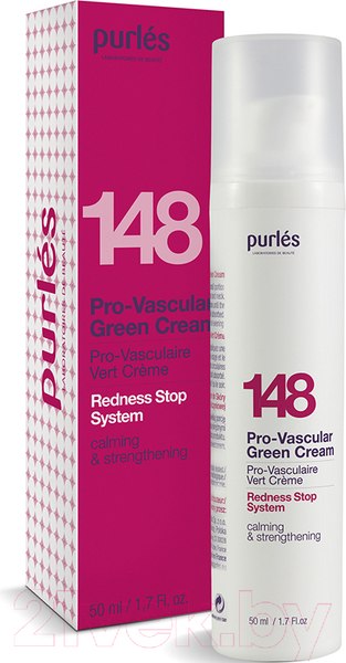 Изображение товара Крем для лица Purles Зеленый для кожи с куперозом №148 (50мл)