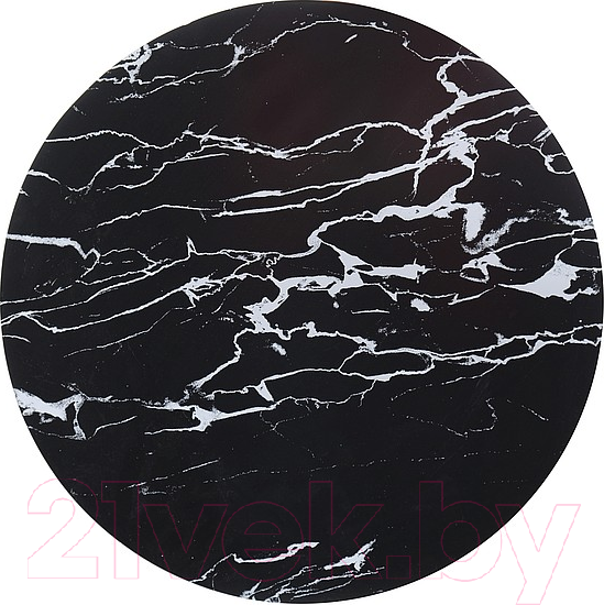 Изображение товара Комплект журнальных столиков Signal Lucca 2 (эффект черного мрамора/черный)