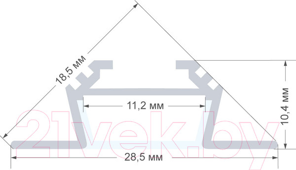Изображение товара Профиль для светодиодной ленты Apeyron Electrics 08-07