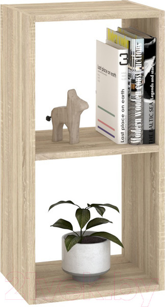 Изображение товара Стеллаж Кортекс-мебель Дельта-2 36x71 (дуб сонома)