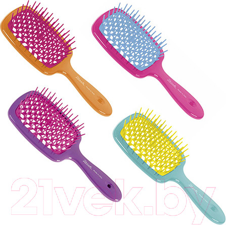 Изображение товара Расческа-массажер Janeke Superbrush 86SP226FUX (малиновый/голубой)