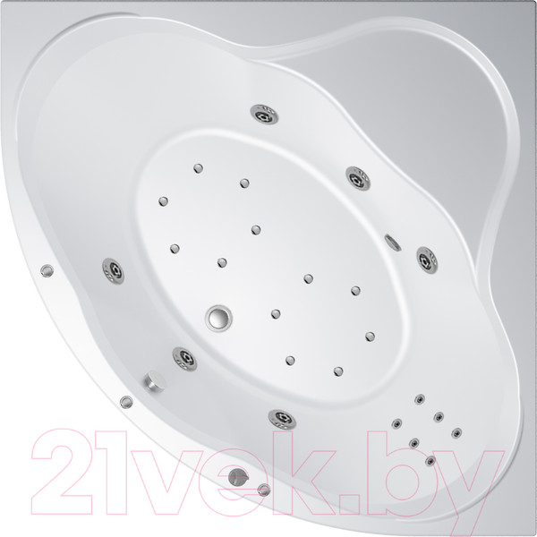 Изображение товара Ванна акриловая Triton Грация 140x140 Люкс Flat (с гидромассажем)