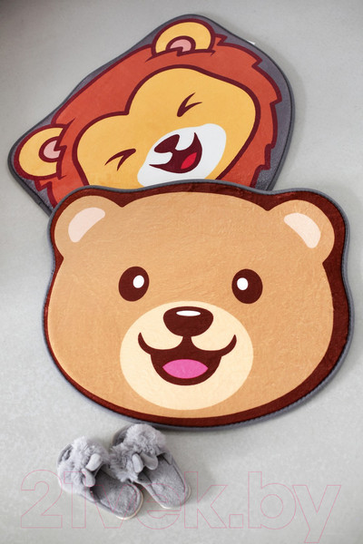 Изображение товара Коврик для ванной Roxy-Kids С эффектом памяти Антискользящий Мишка 50x60 / RBMT-001