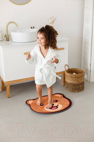 Изображение товара Коврик для ванной Roxy-Kids С эффектом памяти Антискользящий Мишка 50x60 / RBMT-001