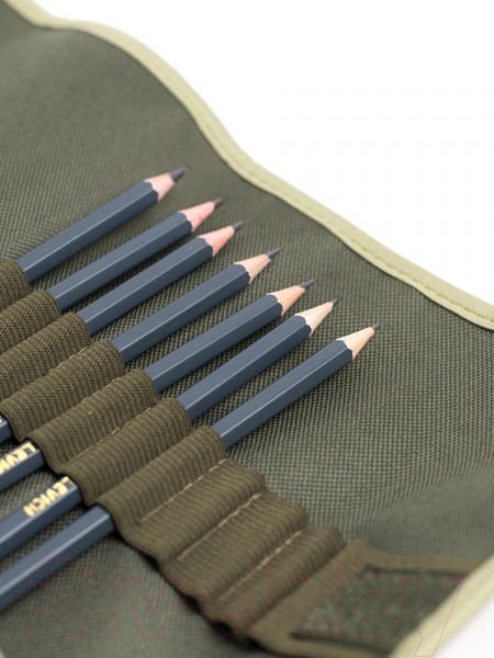 Изображение товара Пенал Малевичъ 195017 (оливковый)