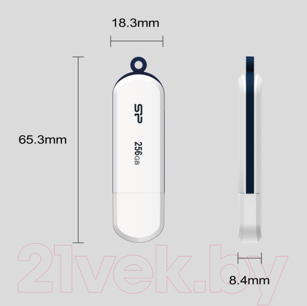 Изображение товара USB flash накопитель Silicon Power Blaze B32 32GB (SP032GBUF3B32V1W)