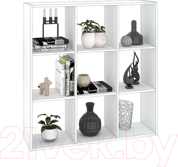 Изображение товара Стеллаж Кортекс-мебель Дельта-9 105x105 (белый)