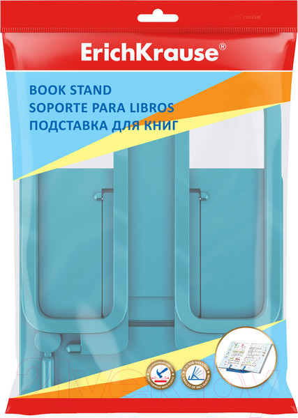 Изображение товара Подставка для книг Erich Krause Base. Ice Metallic / 58049 (голубой)