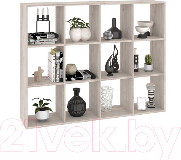 Изображение товара Стеллаж Кортекс-мебель Дельта-12 140x105 (дуб монтерей)