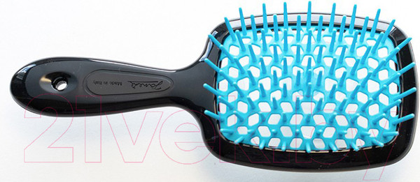 Изображение товара Расческа-массажер Janeke Superbrush Small 71SP234TSE (черный/голубой)