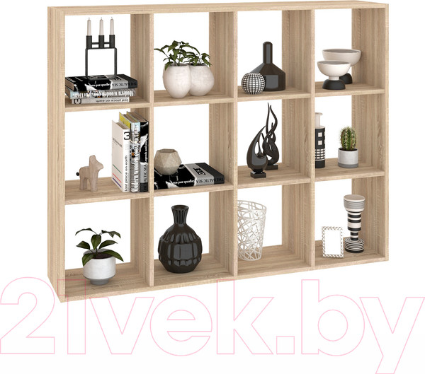 Изображение товара Стеллаж Кортекс-мебель Дельта-12 140x105 (дуб сонома)