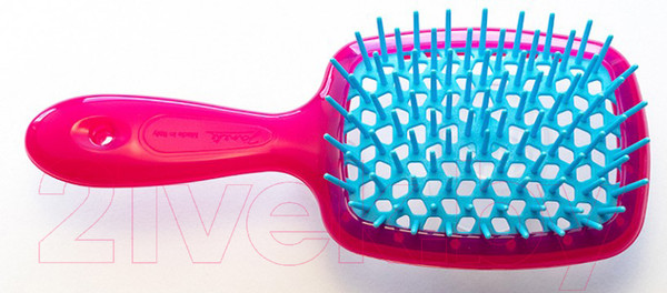Изображение товара Расческа-массажер Janeke Superbrush Small 86SP234FUX (малиновый/голубой)