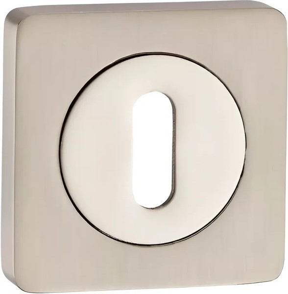 Изображение товара Накладка под сувальдный ключ Puerto INOB AL 02 SN/NP (никель матовый/никель блестящий)