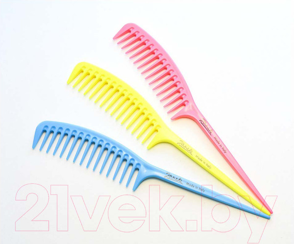Изображение товара Расческа Janeke Supercomb 82826BFL (голубой неон)
