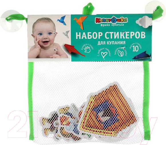 Изображение товара Набор стикеров для ванной Капитошка Колобок / STICK69334
