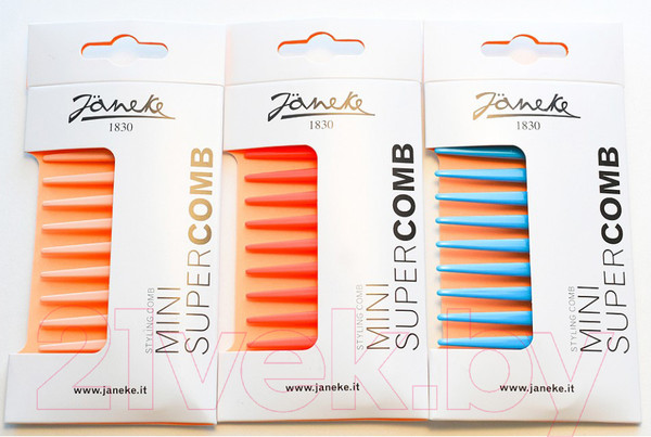 Изображение товара Расческа Janeke Mini Supercomb 82872BFL (неон ярко-голубой)