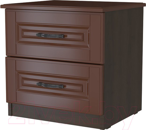 Изображение товара Прикроватная тумба Bravo Мебель Кантри (орех шоколадный/лак орех)