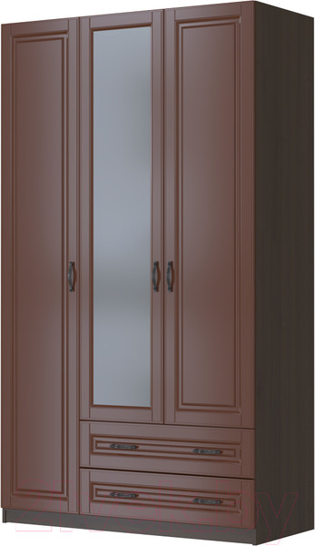 Изображение товара Шкаф Bravo Мебель Кантри ШР-3 (орех шоколадный/лак орех)