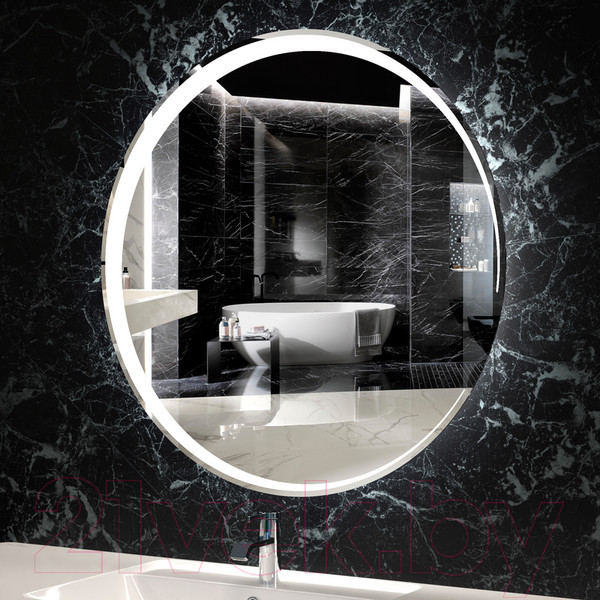 Изображение товара Зеркало Пекам Luna 71x71 / Luna-71x71s (с подсветкой, с сенсором)