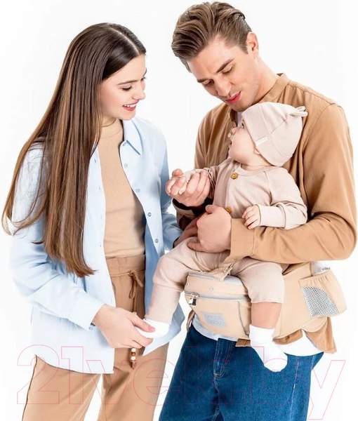 Изображение товара Эрго-рюкзак Amarobaby Carry / AB22-30CARRY/03 (бежевый)