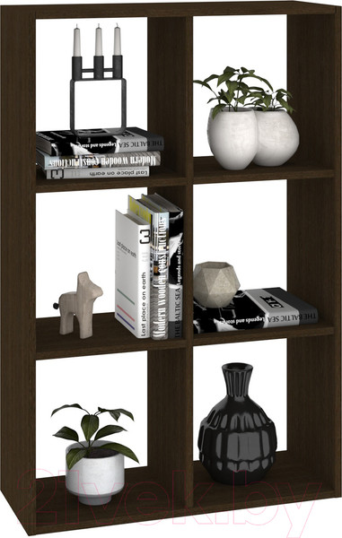 Изображение товара Стеллаж Кортекс-мебель Дельта-6 71x105 (венге)