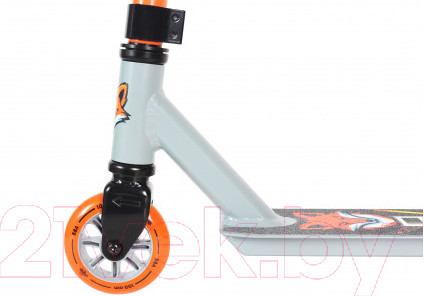 Изображение товара Самокат трюковый Ateox Fox 2022 100mm PL HIC (3.2кг, серый/оранжевый)