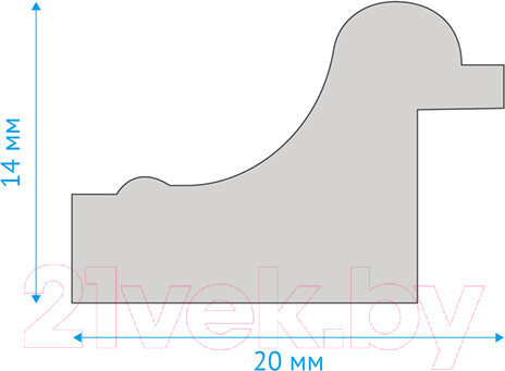 Изображение товара Рамка OfficeSpace №2 / 267552 (темный орех)