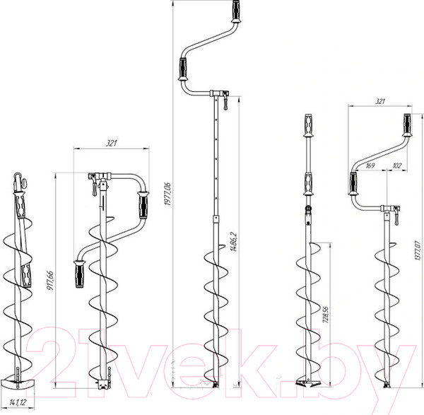 Изображение товара Ледобур Тонар Buran LB-130R