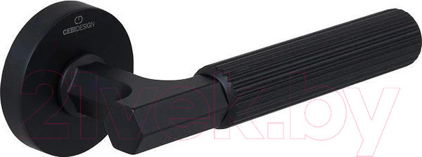 Изображение товара Ручка дверная Cebi Mood Striped МР24 (в полоску, черный)