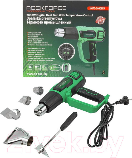 Изображение товара Строительный фен RockForce RF-HG75-2000LED