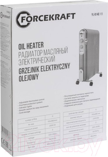 Изображение товара Масляный радиатор ForceKraft FK-YL-B14E-11