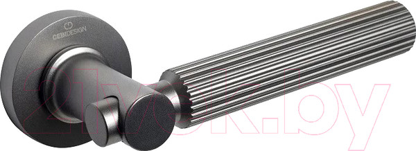 Изображение товара Ручка дверная Cebi Troy Striped МР27 (в полоску, никель черный матовый)