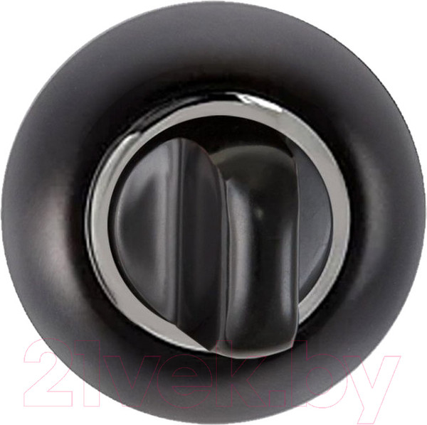 Изображение товара Фиксатор дверной защелки Puerto INBK AL 08 B/CP (черный/хром блестящий)