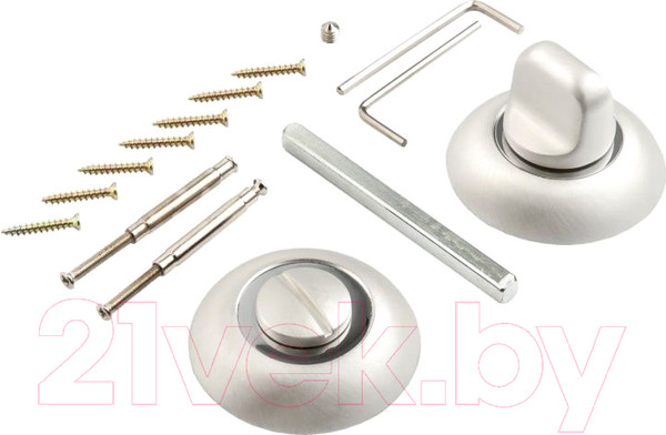 Изображение товара Фиксатор дверной защелки Puerto INBK AL 08 PW/CP (жемчужный/хром блестящий)