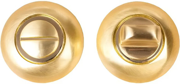 Изображение товара Фиксатор дверной защелки Puerto INBK AL 08 SB/PB (латунь матовая /латунь блестящая)