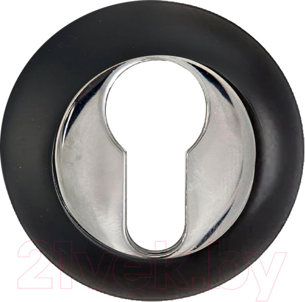 Изображение товара Накладка на цилиндр Puerto INET AL 08 B/CP (черный/хром блестящий)